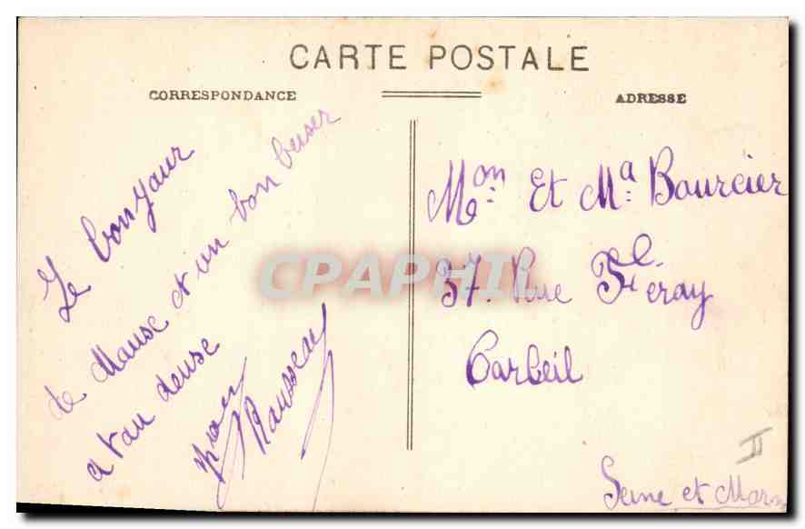 CPA En Morvan Lac des Settons La Tour des Machines  — Verso