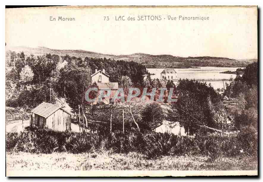 CPA En Morvan Les des Settons Vue Panoramique 