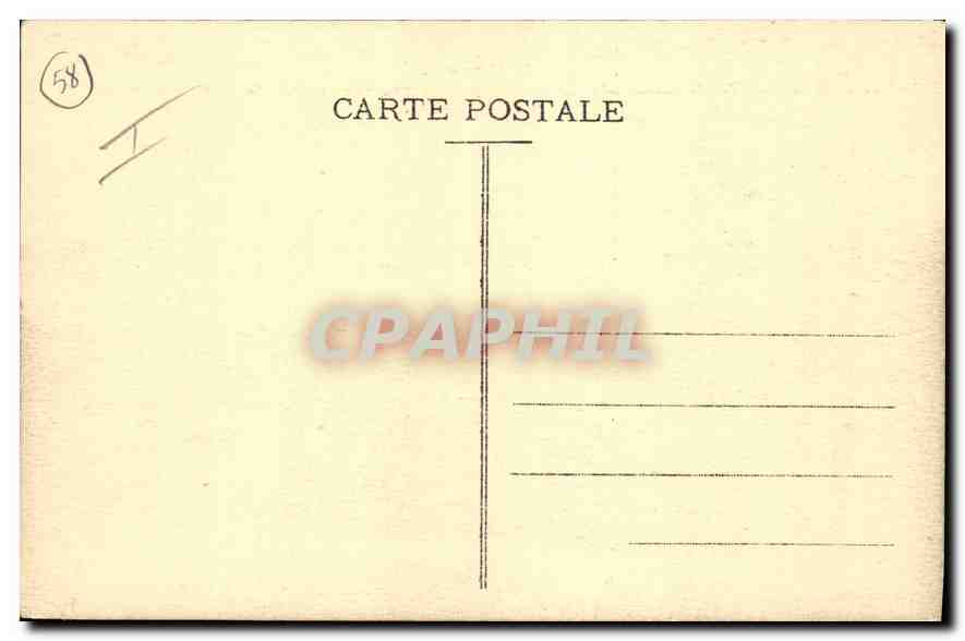 CPA En Morvan Le Lac Settons Superficie  — Verso