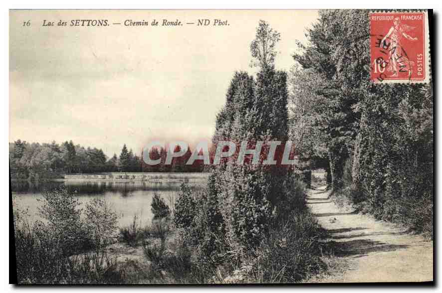 CPA Lac des Settons Chemin de Ronde 