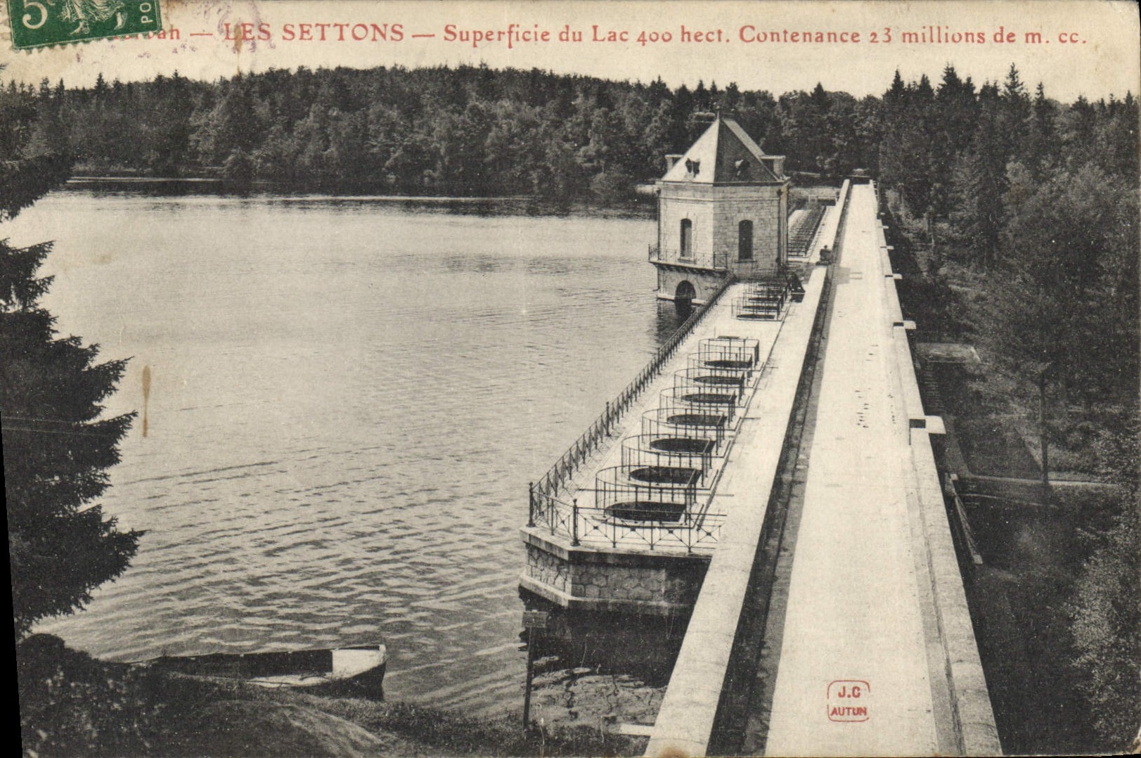 CPA Les Settons Superficie du Lac 