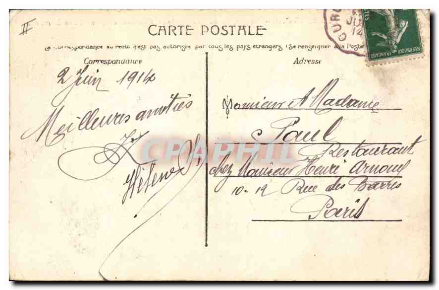 CPA Les Settons Superficie du Lac  — Verso