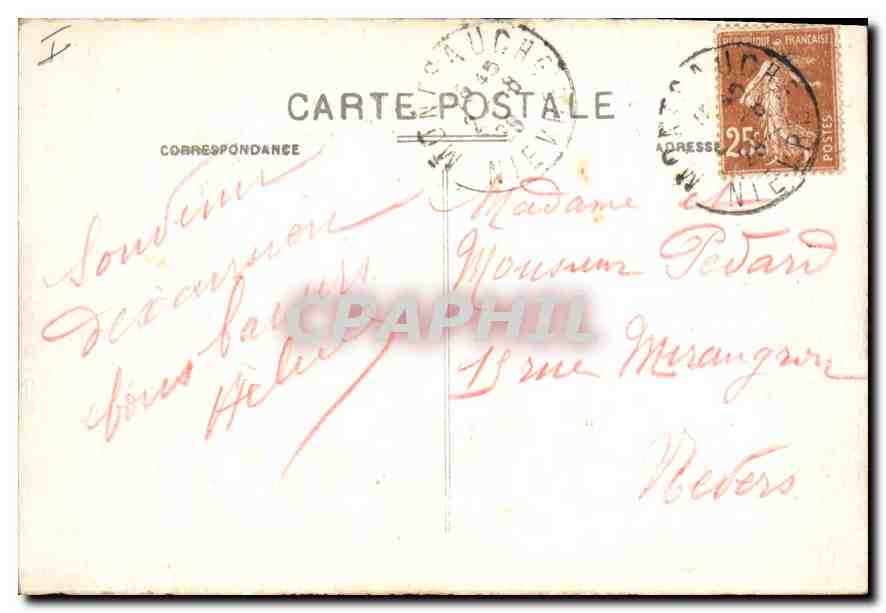 CPA En Morvan Les Settons La Digue  — Verso