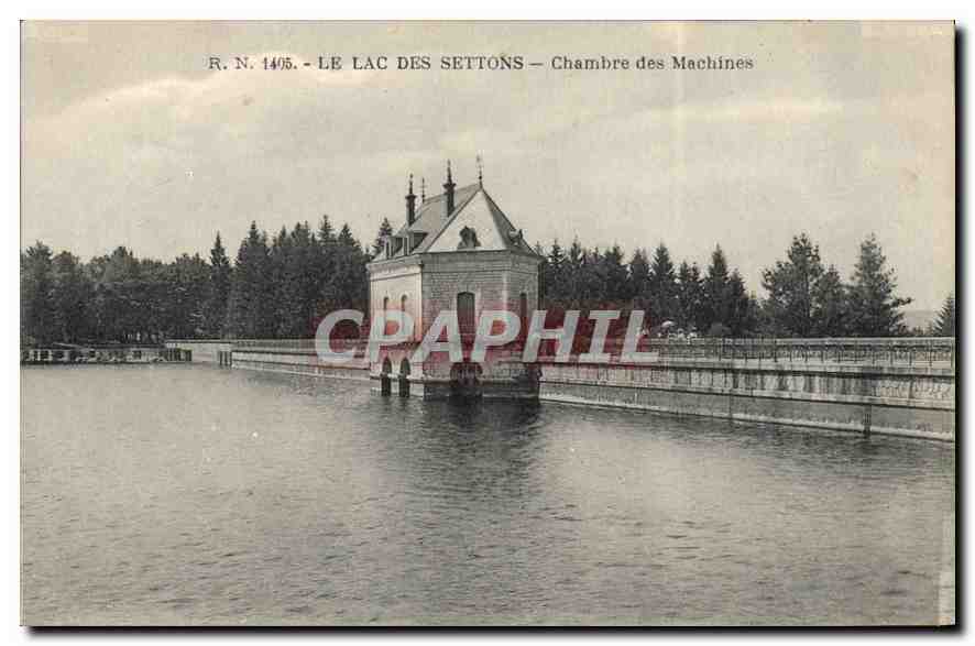 CPA Le Lac des Settons Chambre des Machines 
