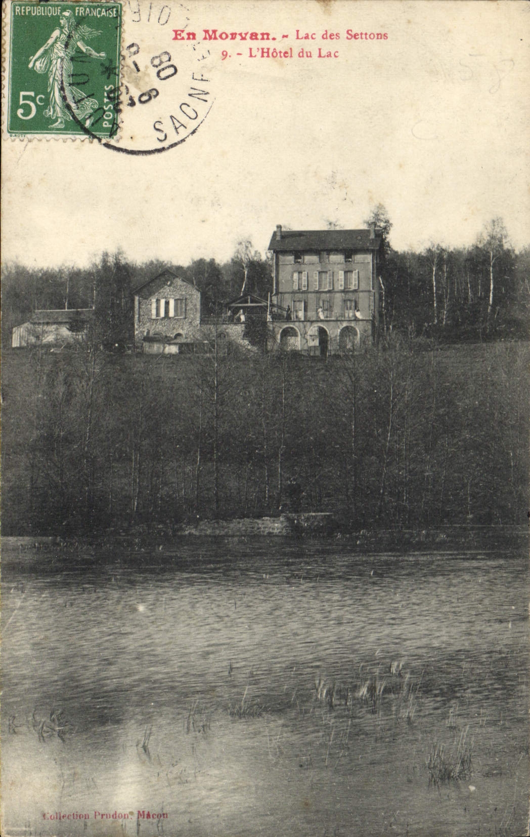 CPA En Morvan Lac des Settons L'Hotel du Lac 