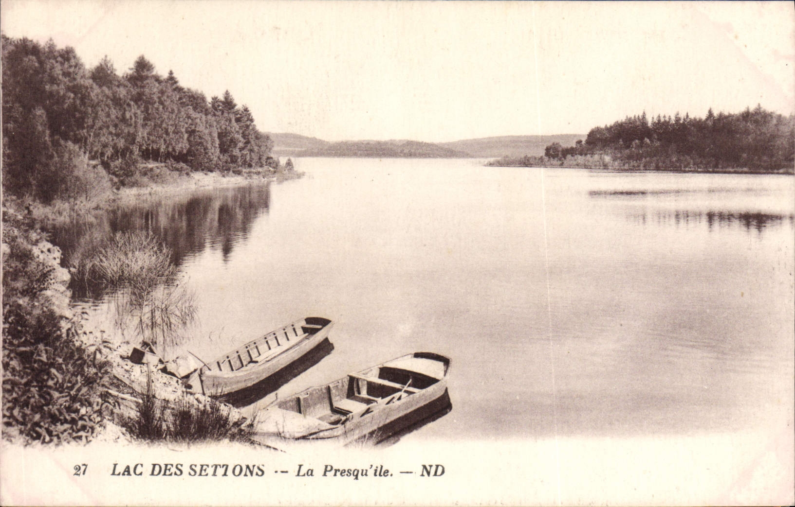 CPA Lac des Settons la Presqu'ile 