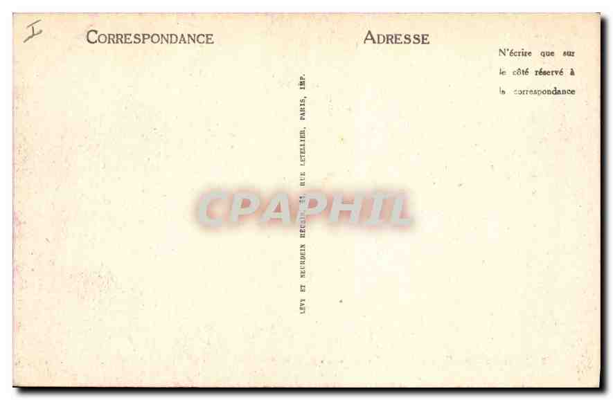 CPA Lac des Settons la Presqu'ile  — Rückseite