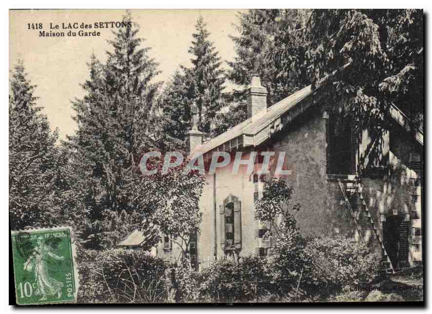 Le Lac des Settons — Maison du Garde — éditeur anonyme, n° 1418