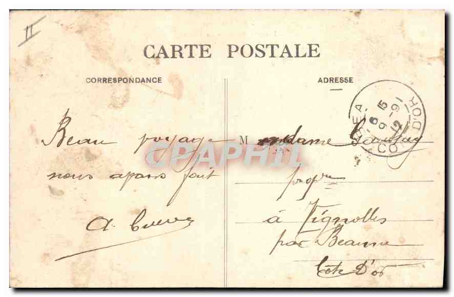 En Morvan — Lac des Settons - La Digue — A. Duciel, éditeur, Saulieu — Verso