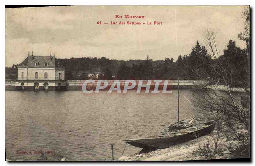 En Morvan — Lac des Settons — Le Port — Éditeur A. Jullien, n°65