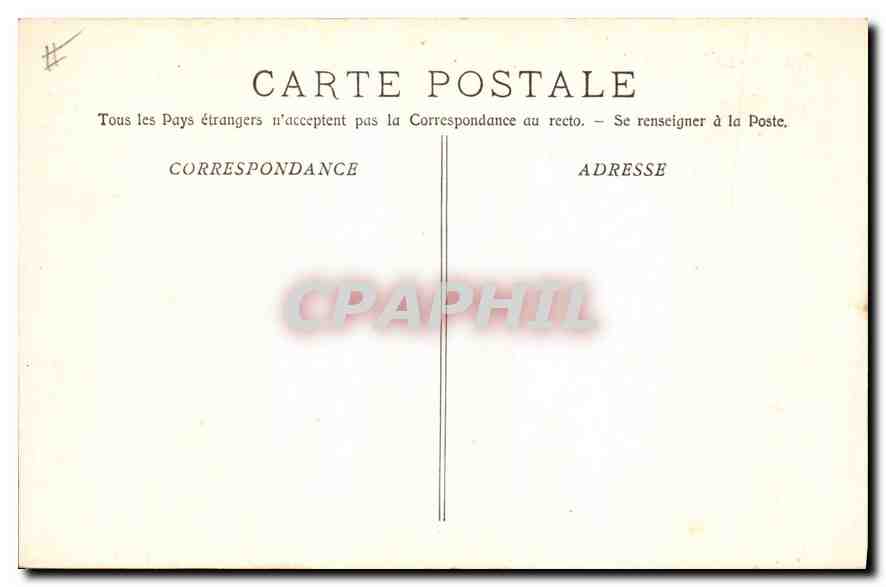 CPA Tarascon le chateau vu du cote du Rhone  — Rückseite