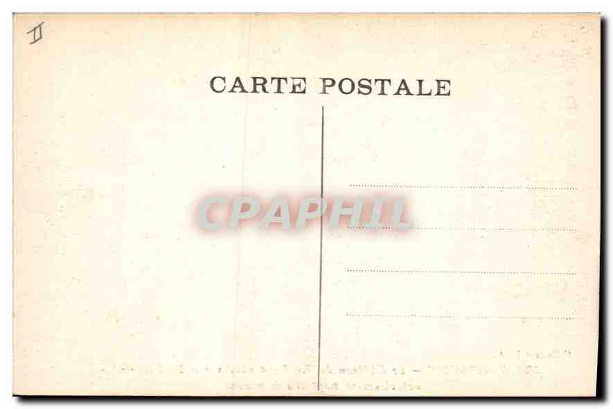 Tarascon — Le Château du Roi René situé sur le bord du Rhône, actuellement tient lieu de prison — Collection L. A. n° 331 — Verso