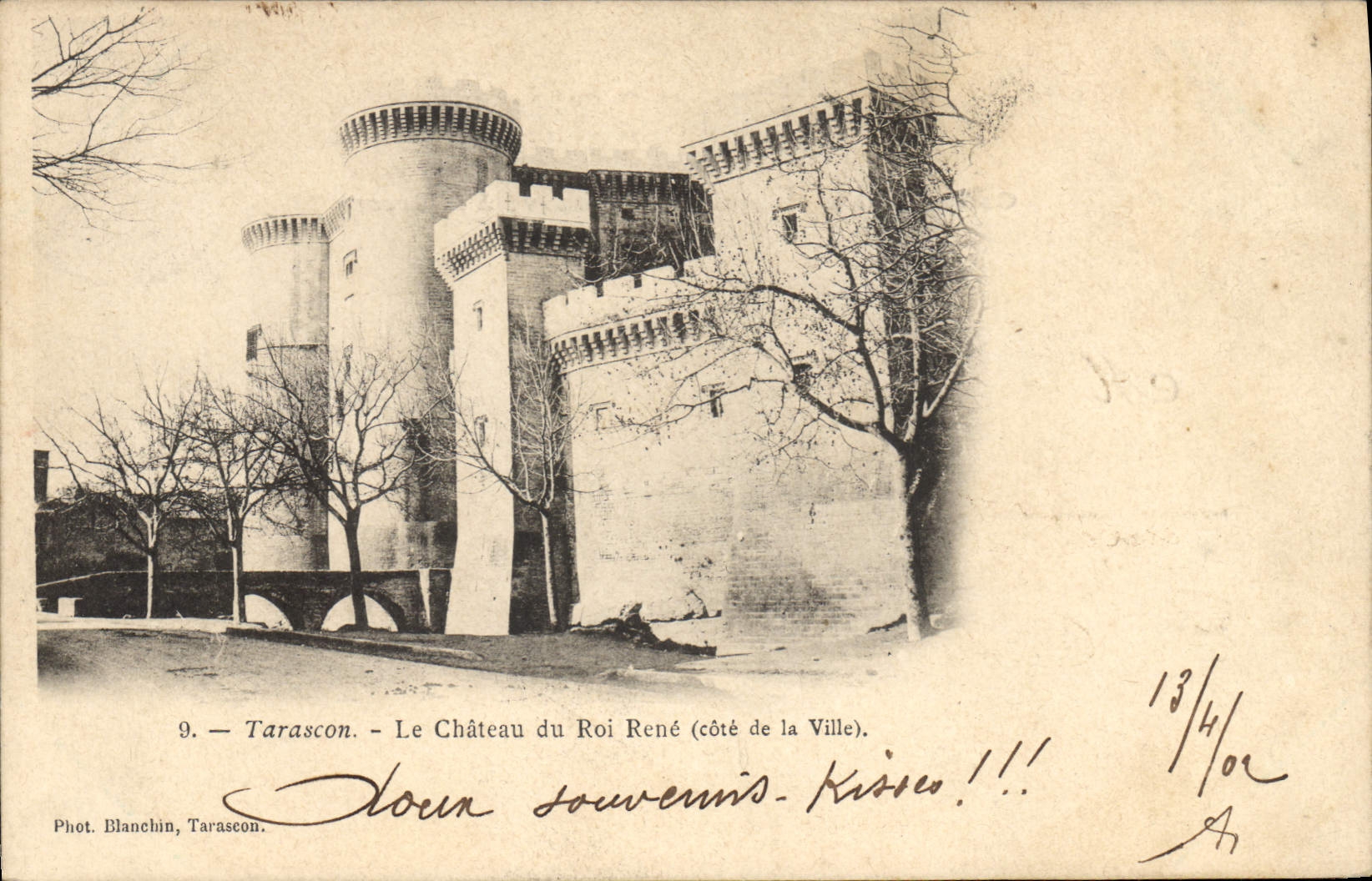Tarascon — Le Château du Roi René (côté de la Ville) — Phot. Blanchin, Tarascon, n°9