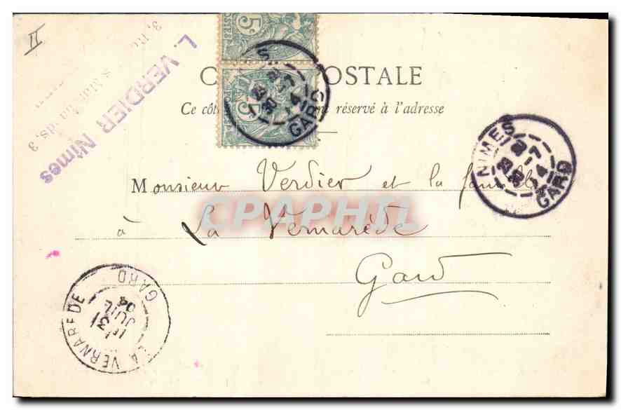 CPA Tarascon Chateau di du Roi Rene Cote de la ville dont la construction fut commencee le 27 Novemb — Rückseite