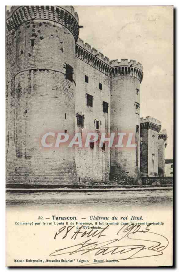 Tarascon — Château du roi René — Maison Universelle, Nouvelles Galeries, Avignon