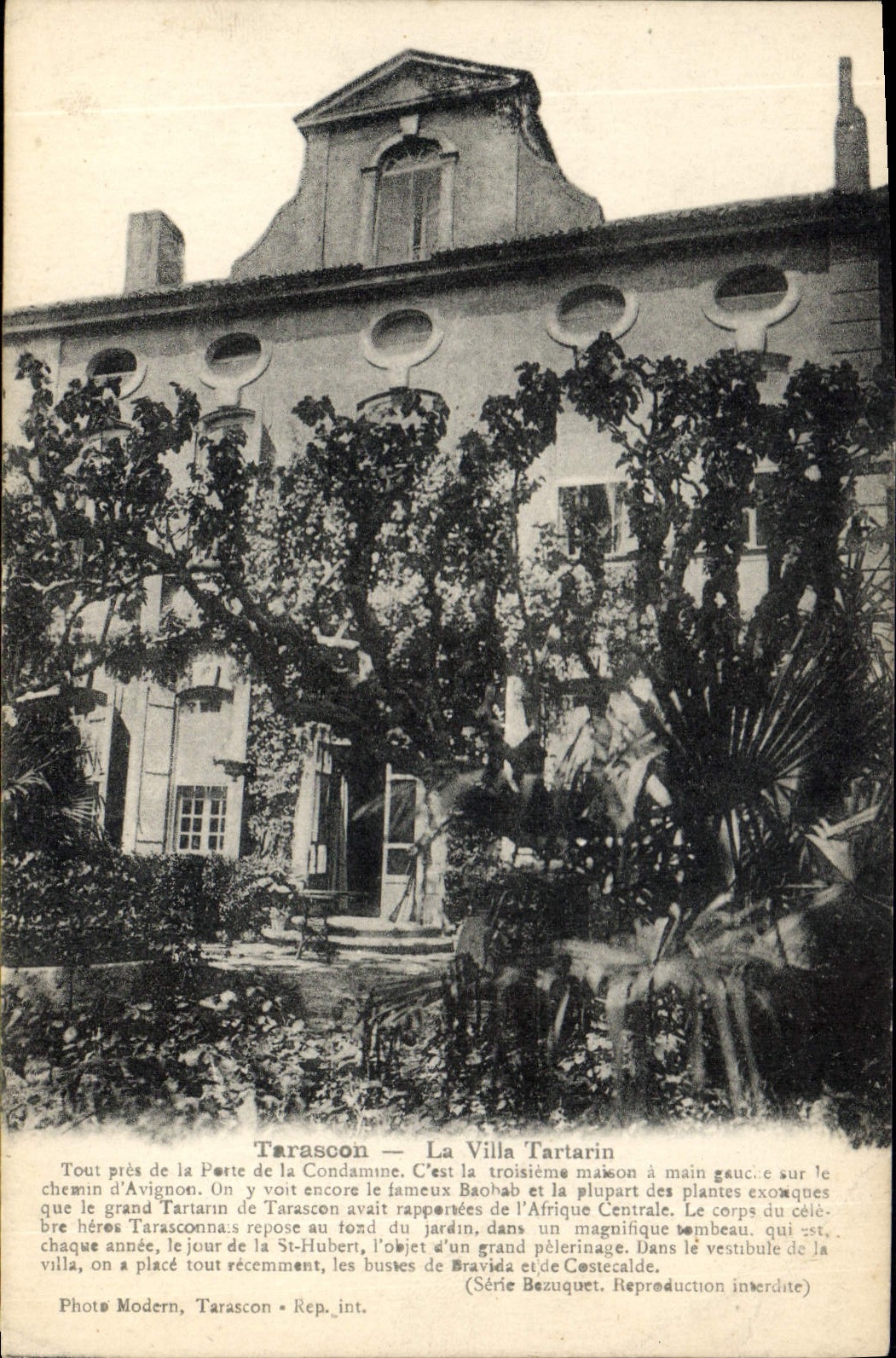 Tarascon — La Villa Tartarin — Photo Modern, Tarascon - Rep._int. (Série Bezuquet)