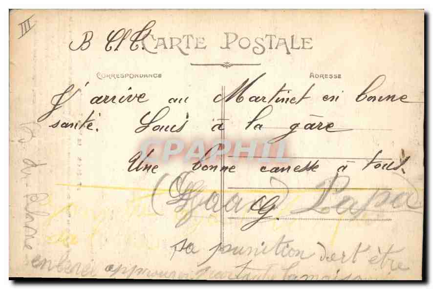 Arascon — La Villa Tartarin — Phot. Blanchin, Rep. int. (Série Bozquet) — Verso