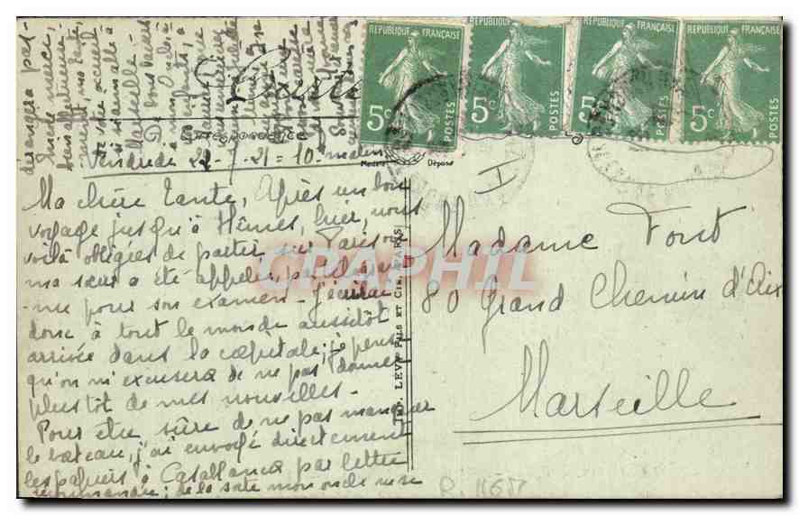 CPA Tarascon Eglise Sainte Marthe la Crypte  — Back