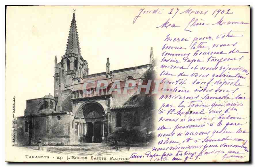 CPA Tarascon l'Eglise Sainte Marthe 