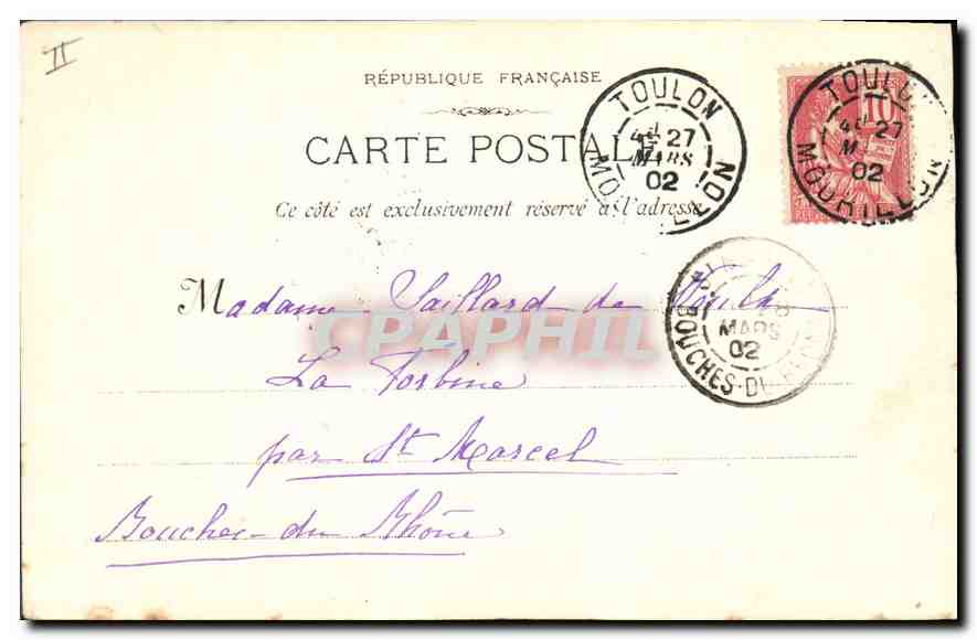 CPA Tarascon l'Eglise Sainte Marthe  — Rückseite
