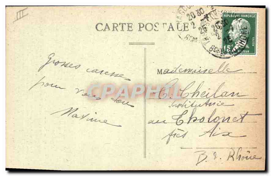 Tarascon — La Porte de la Condamine — Photo-Modern, Rep. int. (Série historique C.M. - Rep. int.) — Verso