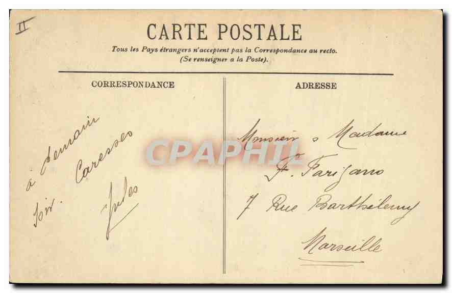 CPA Tarascon le pont suspendu vers Beaucaire  — Rückseite