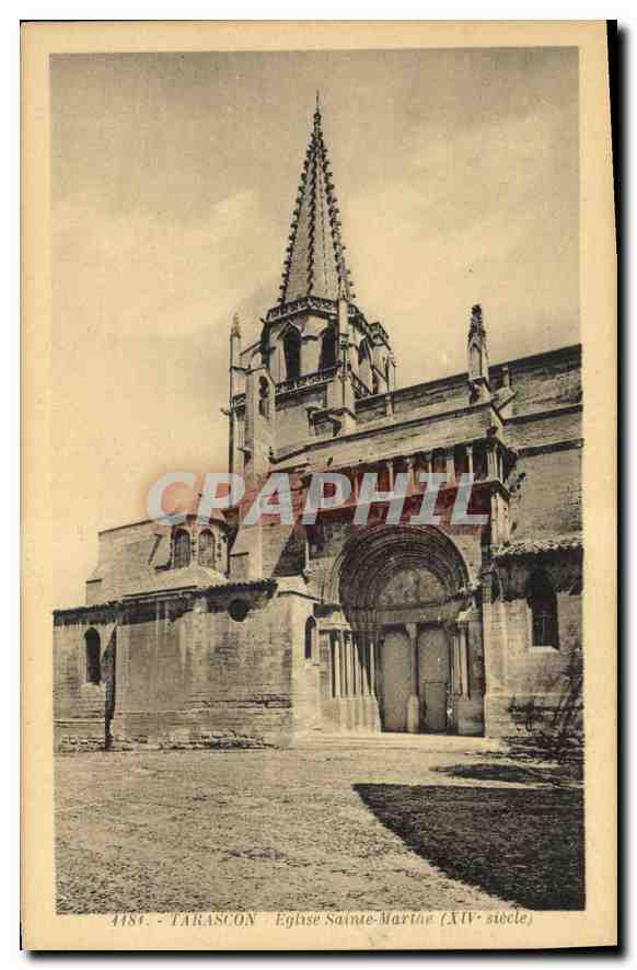 CPA Tarascon eglise Sainte Marthe XIV siecle 