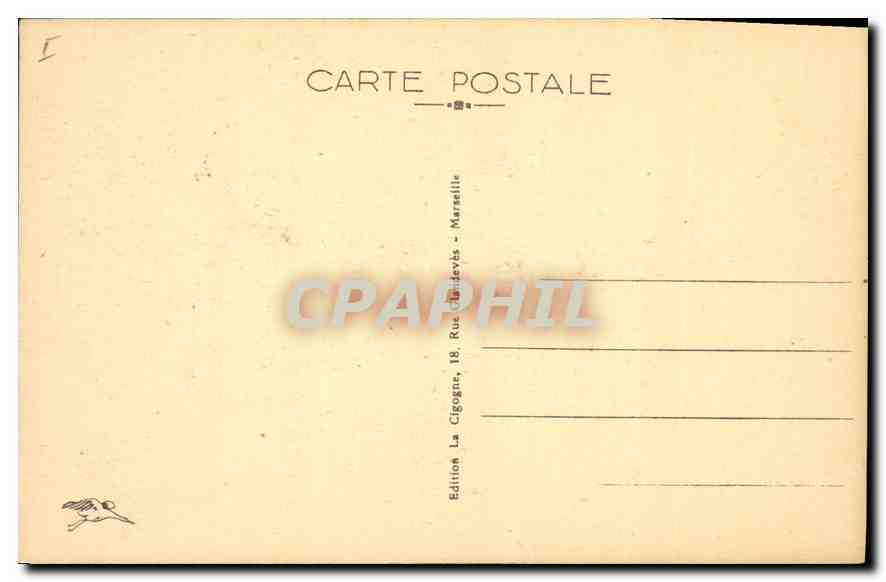 CPA Tarascon eglise Sainte Marthe XIV siecle  — Rückseite