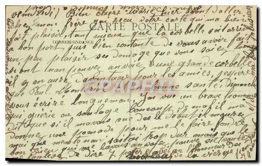 CPA Grignan Rochecourbiere Promenade favorite de Mme de Sevigne la Fontaine — Verso