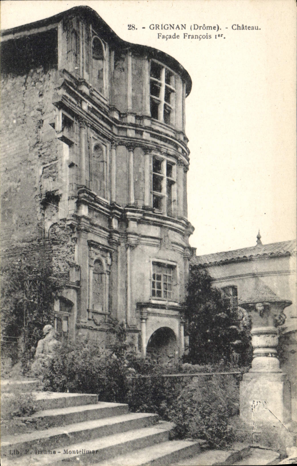 CPA Grignan Drome Chateau Facade Francois Ier 
