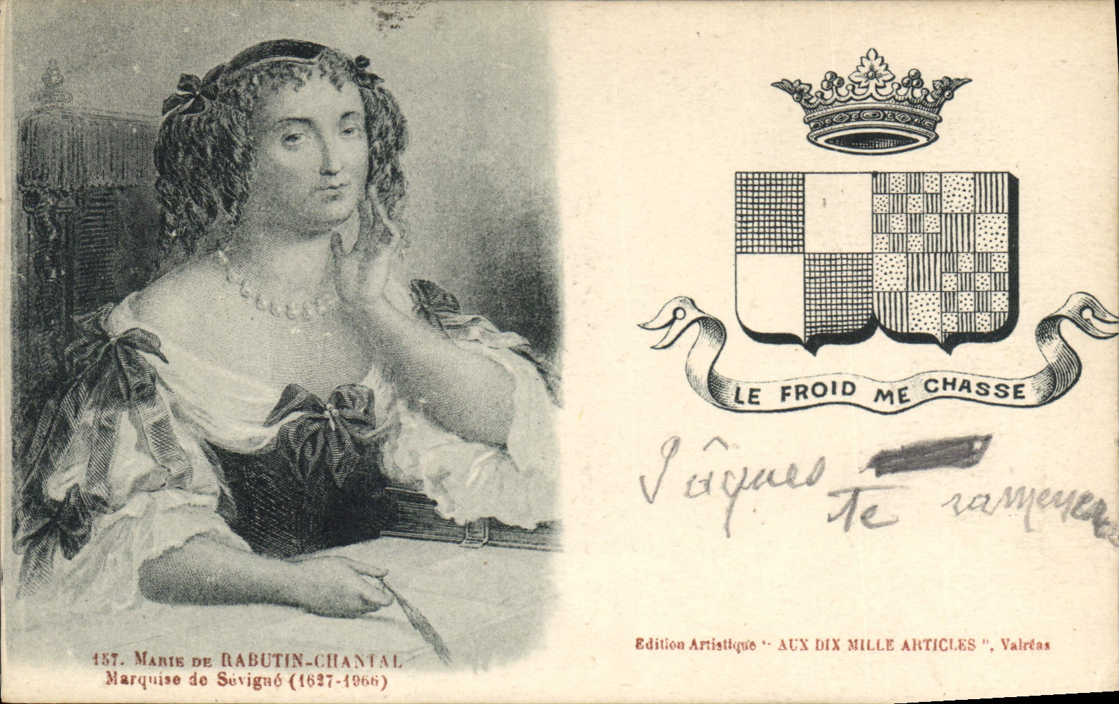 Marie de Rabutin-Chantal — Marquise de Sévigné (1637-1696) — Édition Artistique 'Aux Dix Mille Articles', Valrèas