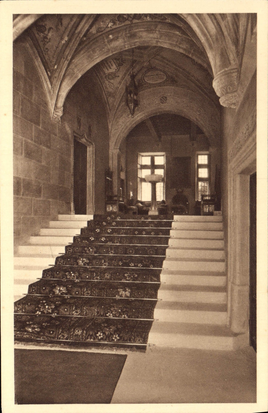 CPA Chateau de Grignan Drome vestibule Gothique 