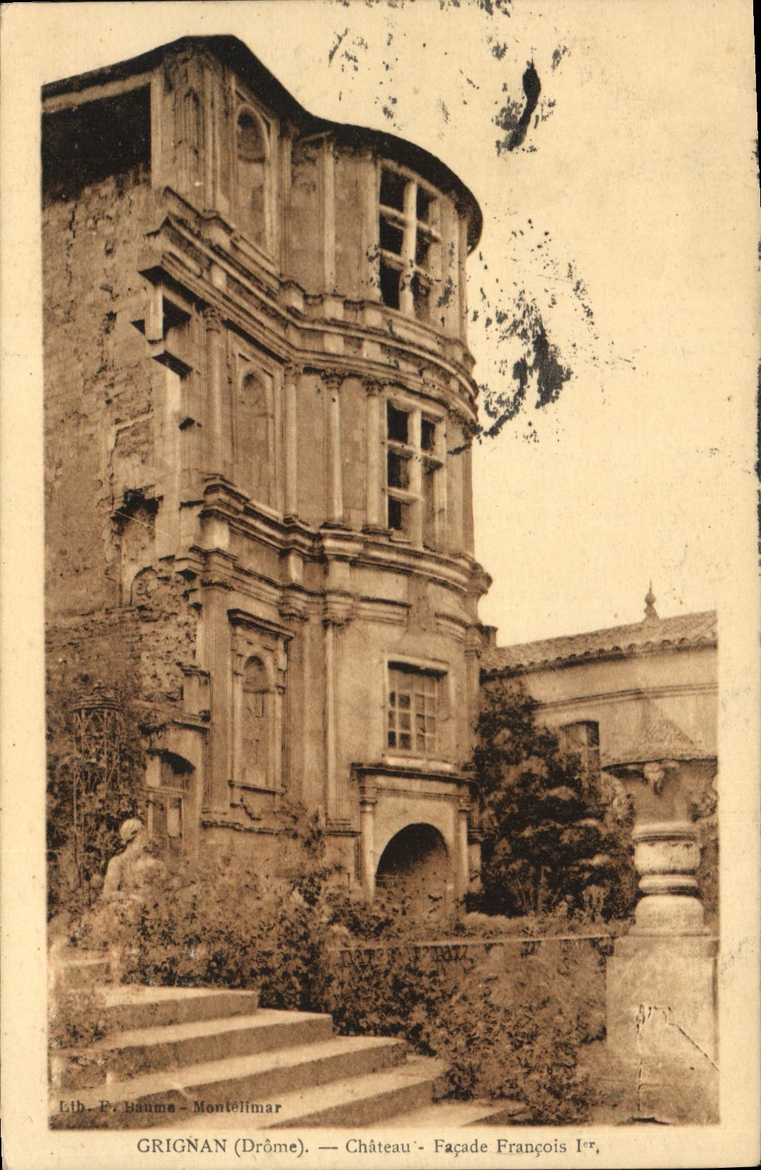 CPA Grignan Drome Chateau Facade Francois Ier 