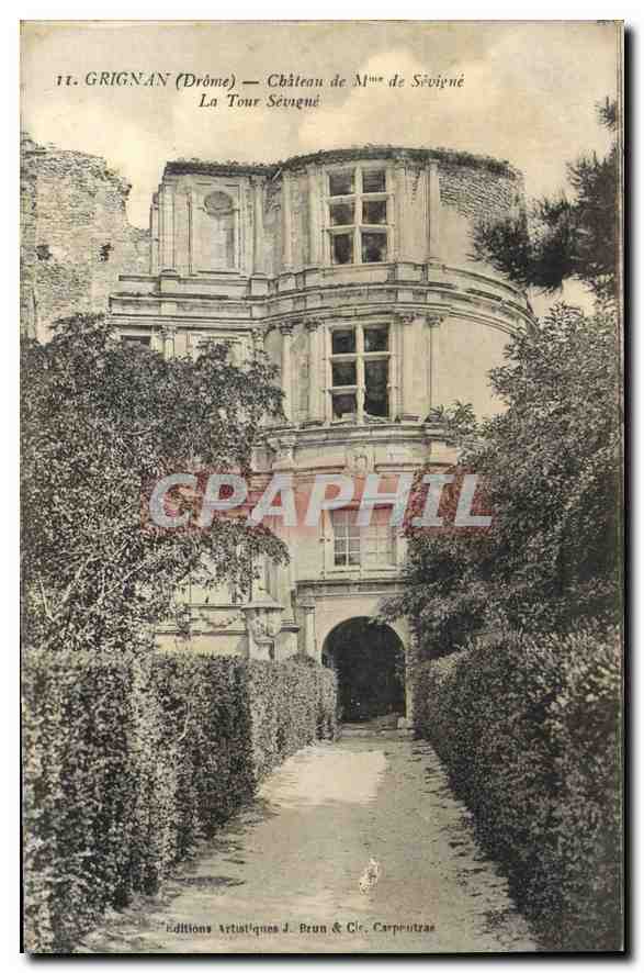 CPA Grignan Drome chateau de Mme de Sevigne la Tour Sevigne 