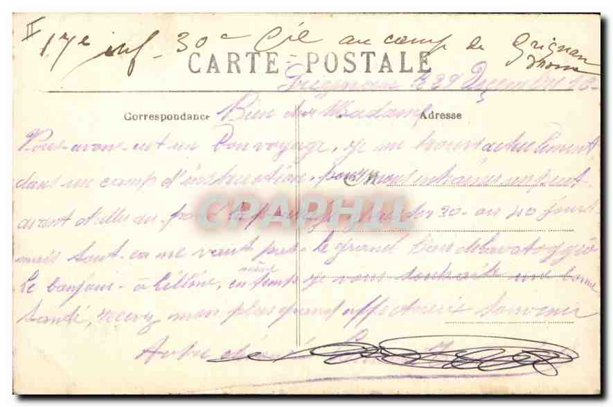 CPA Grignan Drome chateau de Mme de Sevigne la Tour Sevigne  — Rückseite