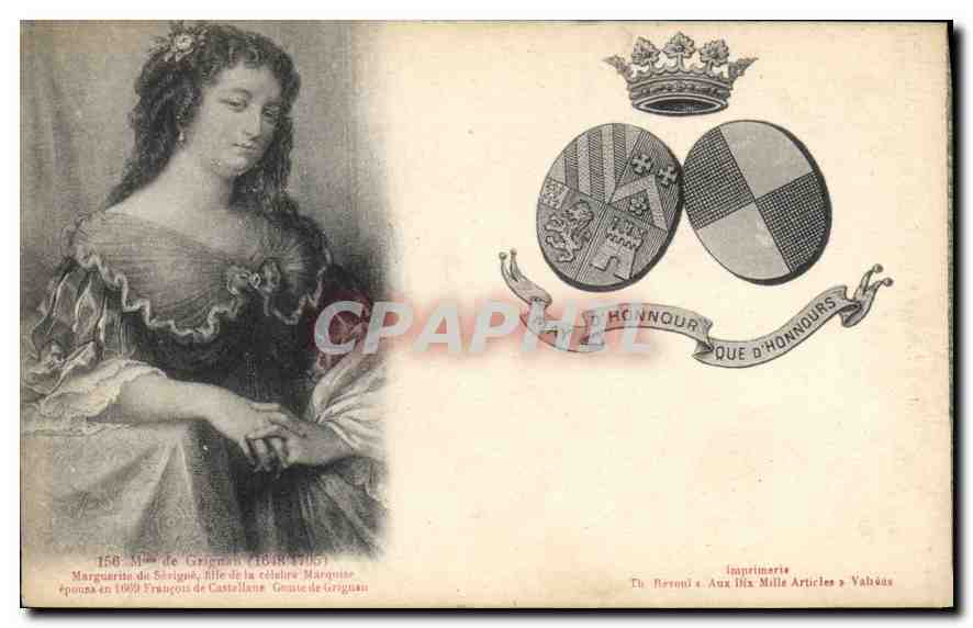 CPA Mme de Grignan 1648 1705 Marguerite de Sevigne 