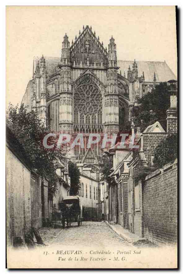 Beauvais - Kathedrale - Südportal - Ausblick von der Rue Fentrier - M. G.