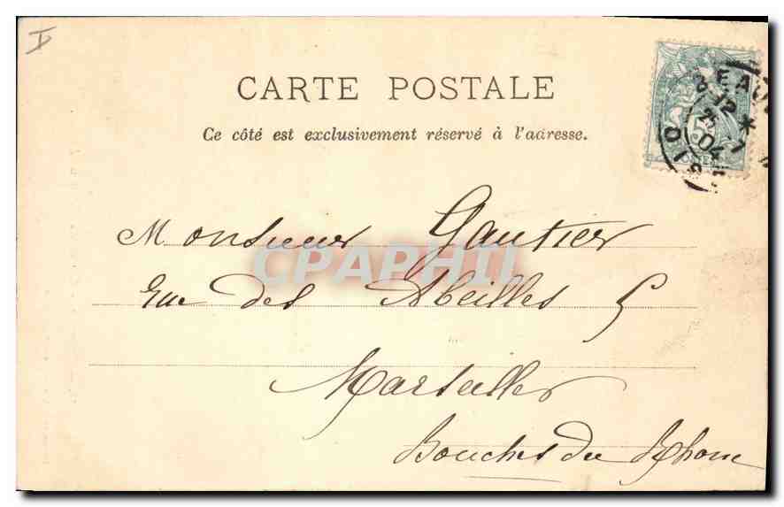 CPA Beauvais Entree du Palais de justice  — Rückseite