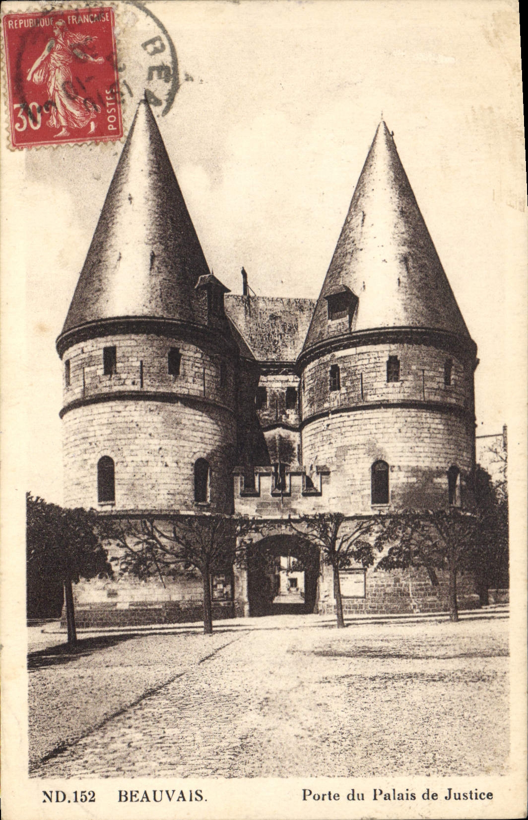 CPA Beauvais Porte du Palais de Justice 