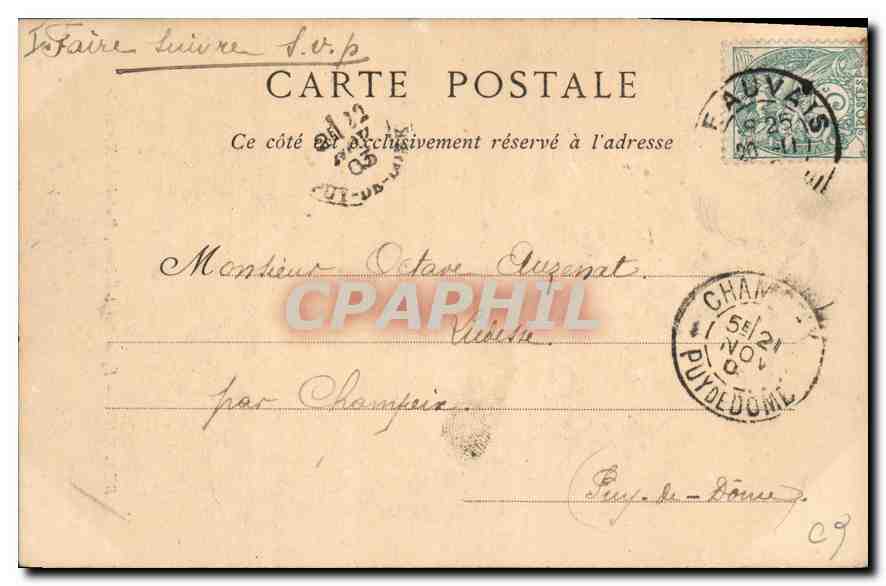 CPA Beauvais Eglise Saint Etienne Portail  — Rückseite