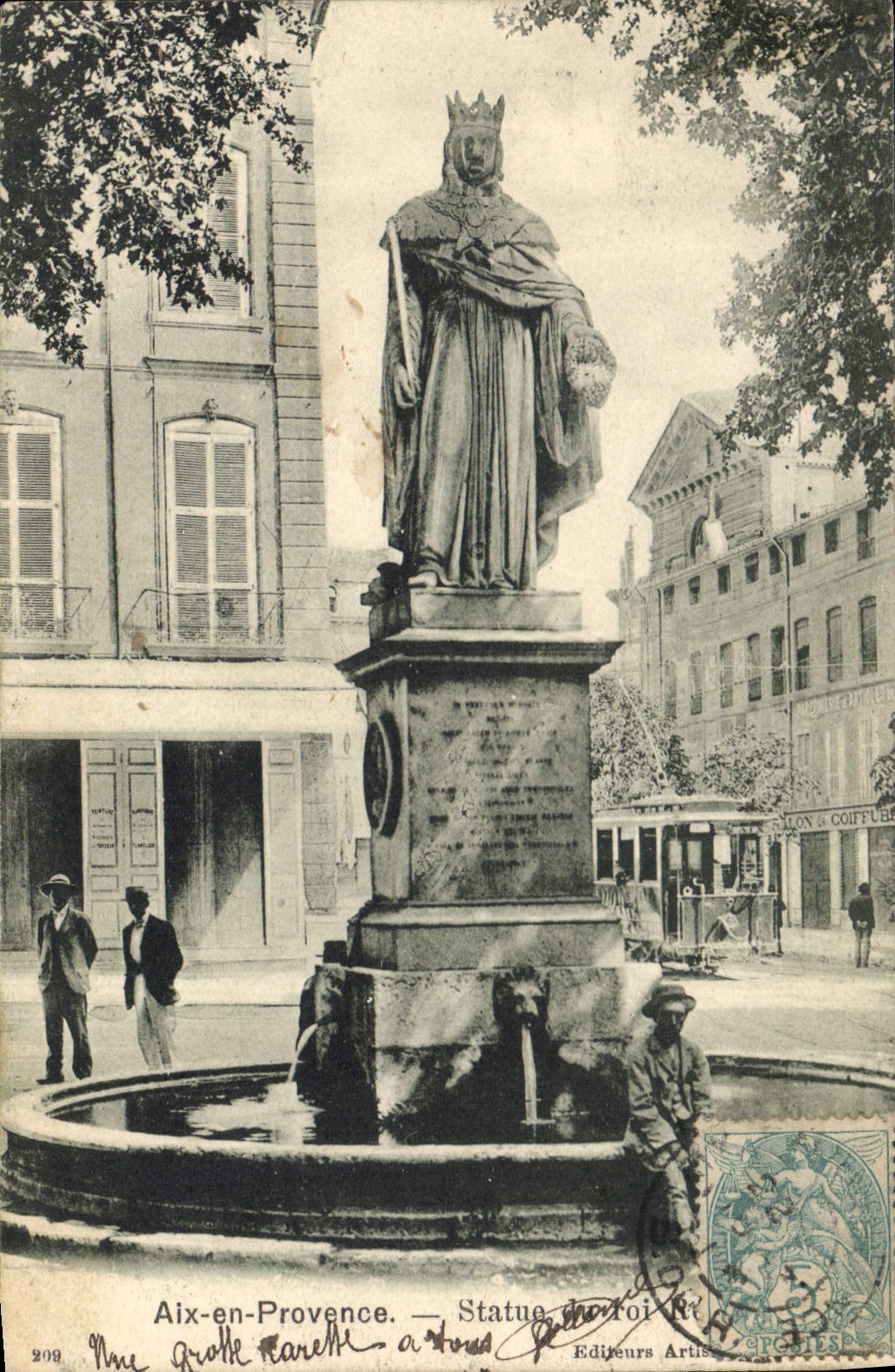 Aix-en-Provence — Statue du Roi René — Éditeurs Artistes, n° 209