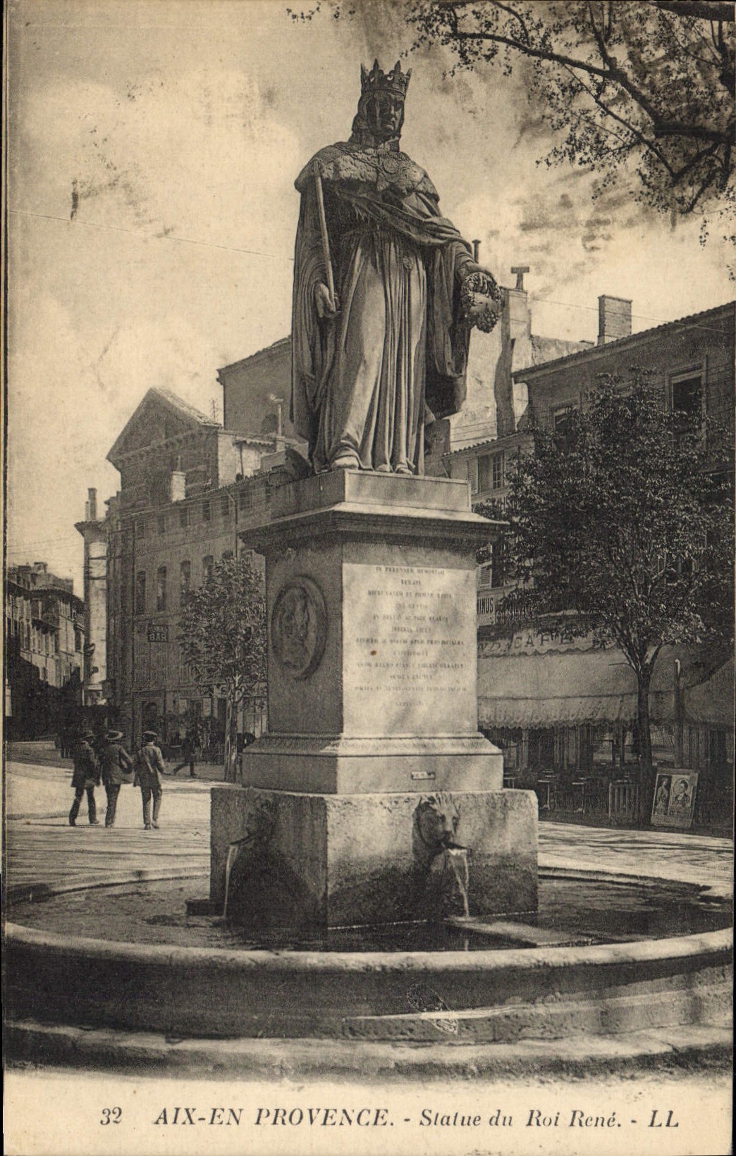 Aix-en-Provence — Statue du Roi René — LL, n°32