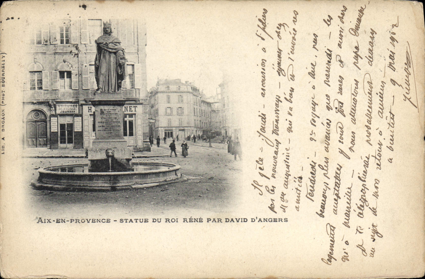 Aix-en-Provence — statue du roi René par David d'Angers — phot. Degaon