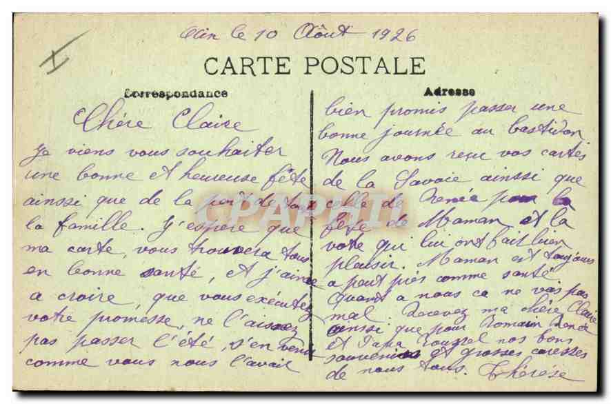 AIX-en-PROVENCE — Statua del Re René — Edizione Fraissinet & Cie — Verso