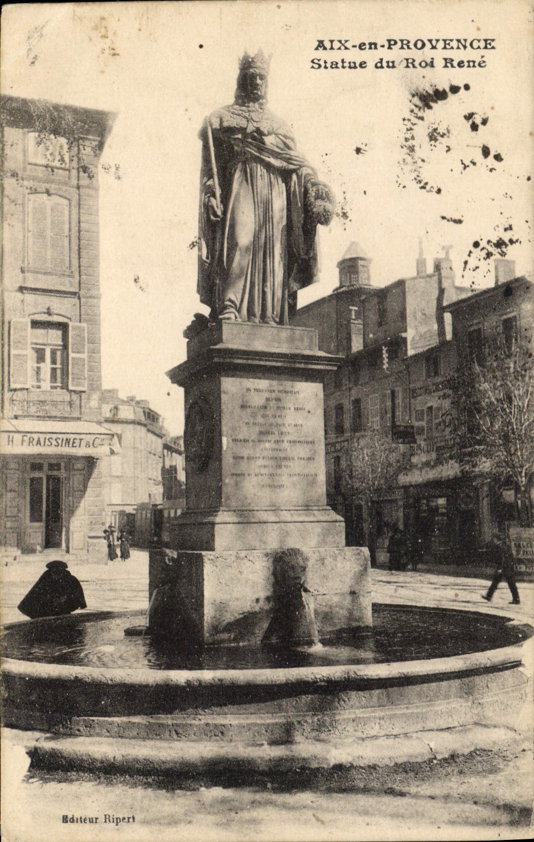 Aix-en-Provence — Statue du Roi René — Éditeur Ripert