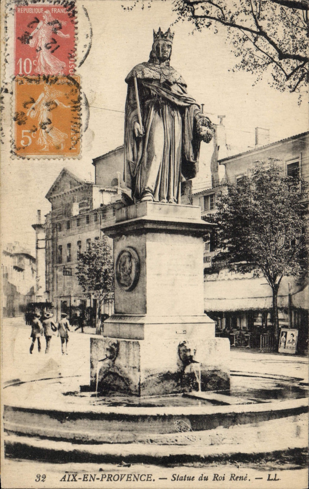 Aix-en-Provence — Statue des Königs René — LL