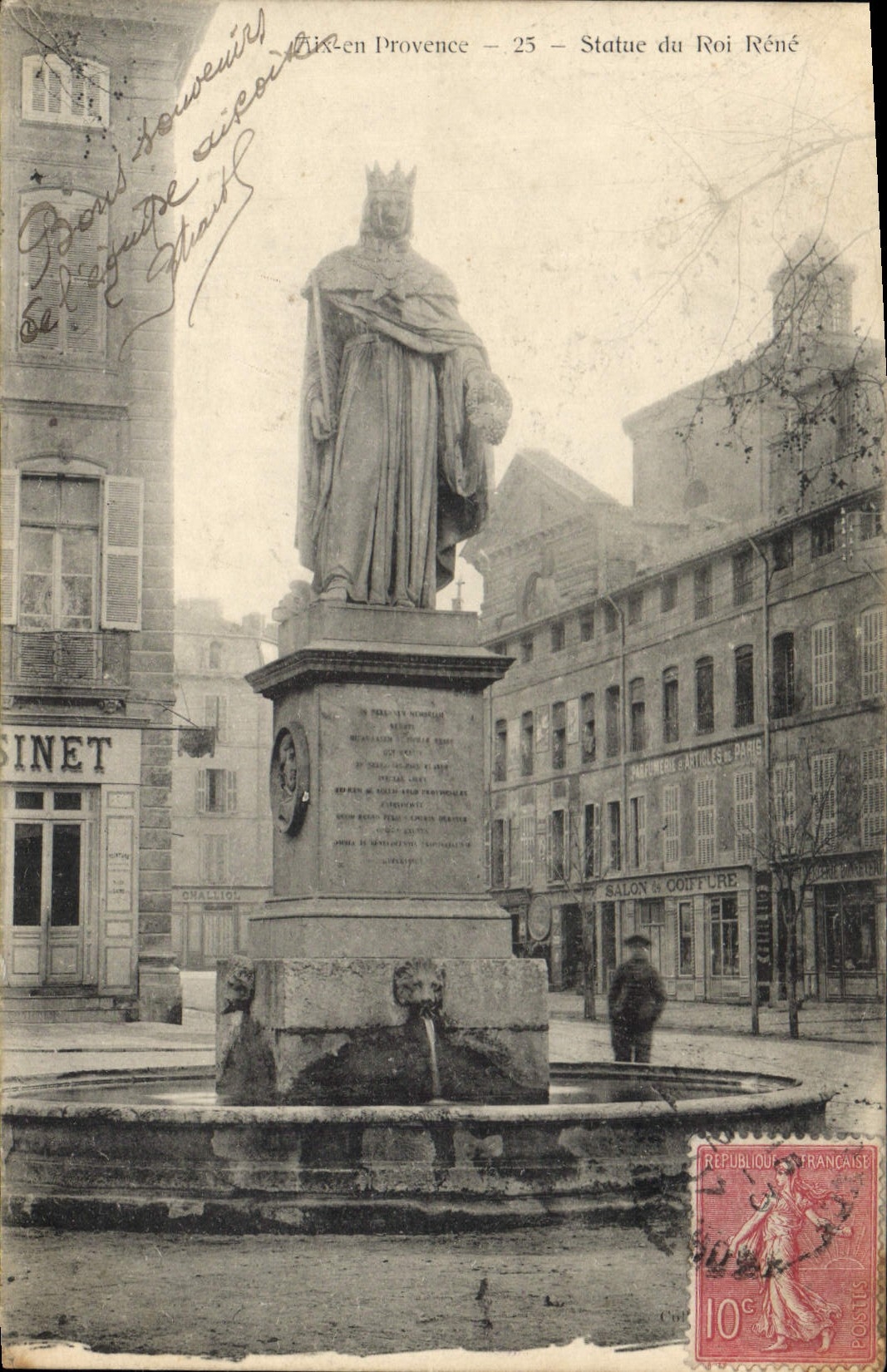 Aix-en-Provence — Statue des Königs René — Verlag: Paris Souvenirs, n°25