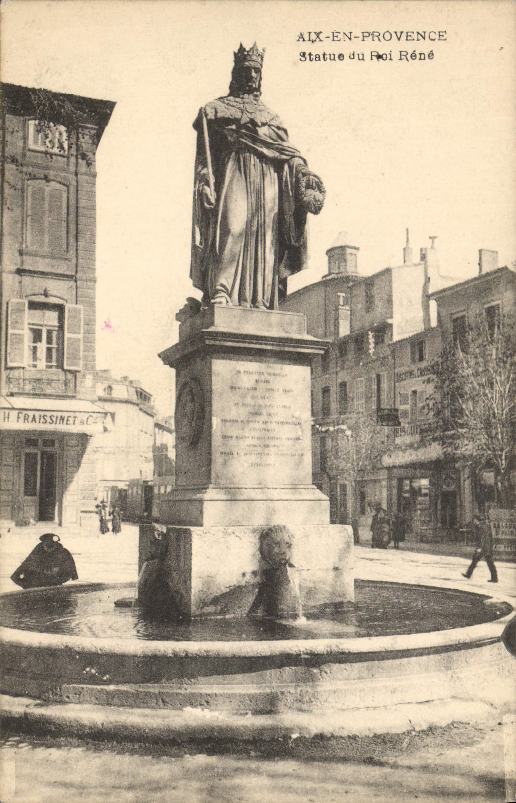 Aix-en-Provence — Statue des Königs René — H. Fraissinet & Cie