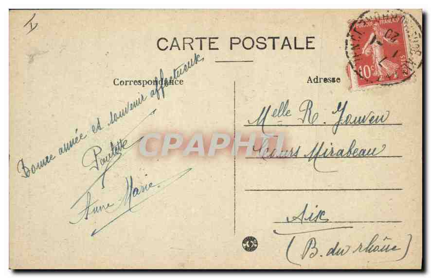 AIX-en-PROVENCE — Le Roi René (par David d'Angers) — Verso