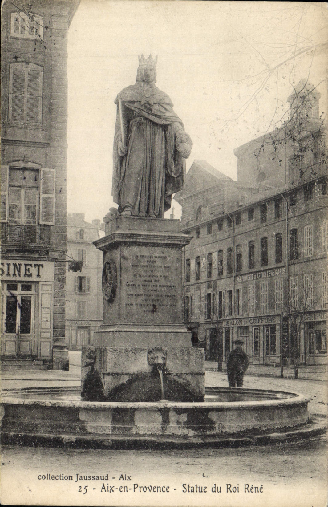 Aix-en-Provence — Statue du Roi René — collection Jaussaud, n°25